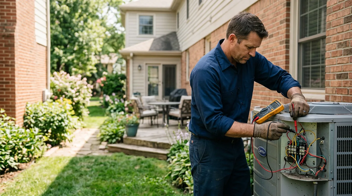 HVAC technician working near Hampton Falls, NH